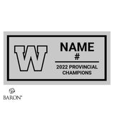 Warren Mercs Hockey 2022 Championship Display Case