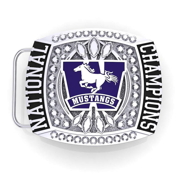 Western Mustangs Championship Belt Buckle
