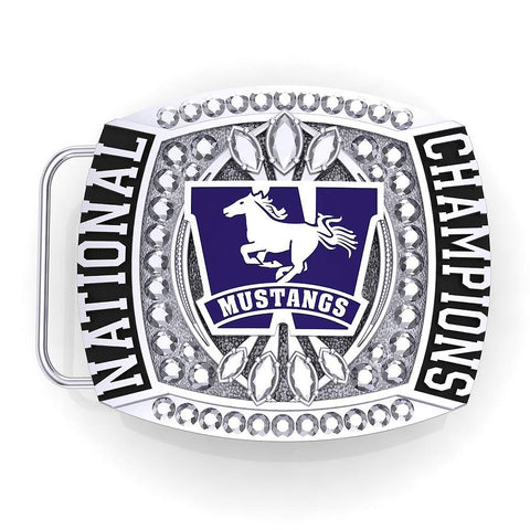 Western Mustangs Championship Belt Buckle