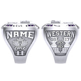 Western Mustangs Lacrosse Ring - Design 13