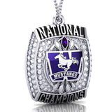 Western Mustangs Championship Replica Ring Top Pendant