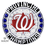 Whitby Chiefs 15U Baseball 2021 Championship Ring - Design 1.3