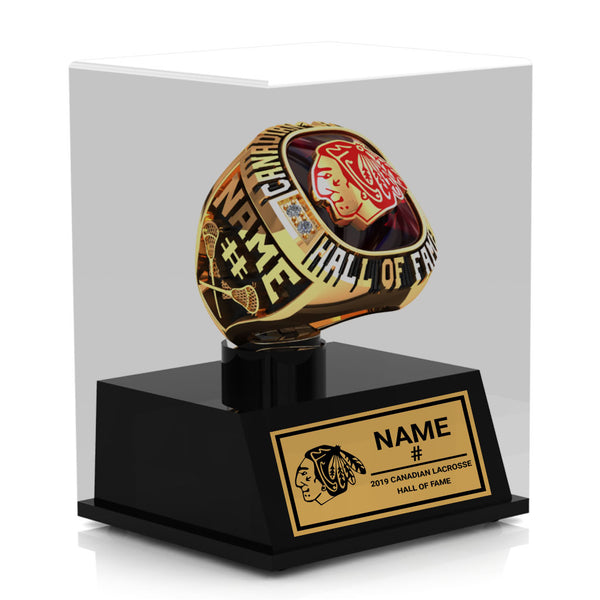 Whitby Warriors Display Case (Gold Plate)
