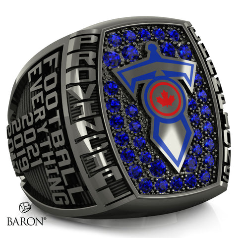 White Rock South Surrey Titans Football 2021 Championship Ring - Design 5.9
