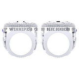 Winnipeg Blue Bombers Alumni 30th Anniversary 1988 Grey Cup Celebration Ring - Design 2.6(Durilium / 6KT Gold / 10KT Gold)