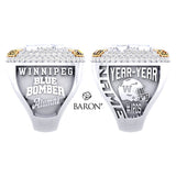 Winnipeg Blue Bomber Alumni Ring - Design 7.29 (2XL)