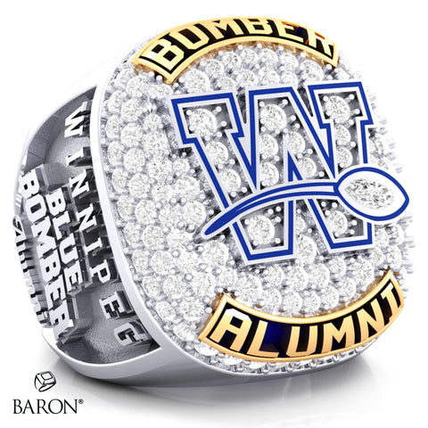 Winnipeg Blue Bomber Alumni Ring - Design 7.29 (MED)