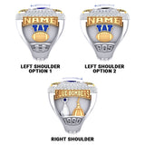 Winnipeg Blue Bombers -1990 Grey Cup Commemorative Ring - Design 1.9A (Gold Durilium / 6KT Gold / 10KT Gold)
