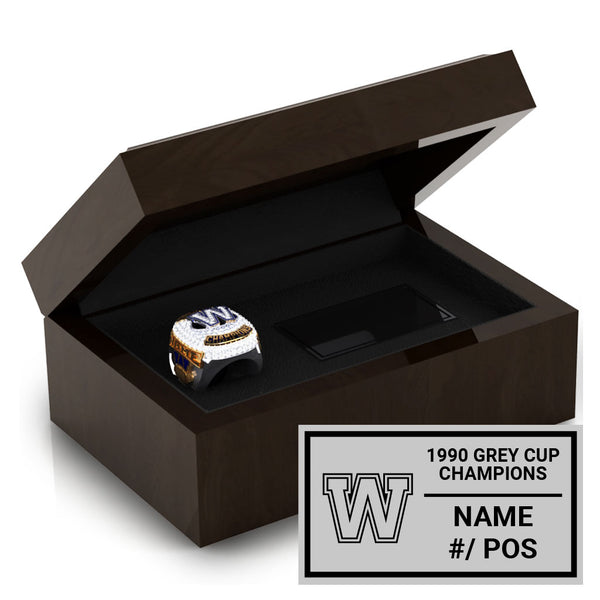 Winnipeg Blue Bombers -1990 Ring Box