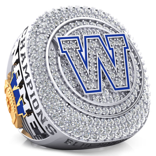 Winnipeg Blue Bombers Alumni 30th Anniversary 1988 Grey Cup Celebration Ring - Design 2.6 (Gold Durilium / 6KT Gold / 10KT Gold)