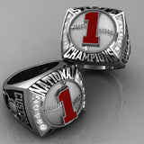 Championship Baseball Ring with Glass Enamel