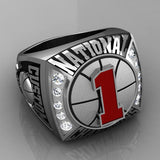 Championship Basketball Ring with Glass Enamel