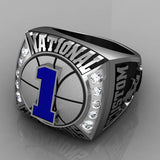 Championship Basketball Ring with Glass Enamel