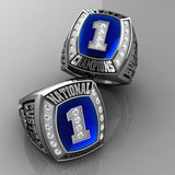 Championship Hockey Ring with Glass Enamel