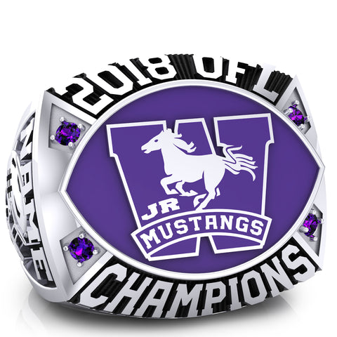 London Jr Mustangs - OFL Ring - Design 1.2(Orange)