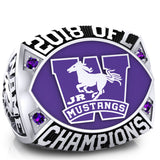 London Jr Mustangs - OFL Ring - Design 1.3(Blue)