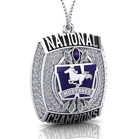 Western Mustangs Championship Ring Top Pendant