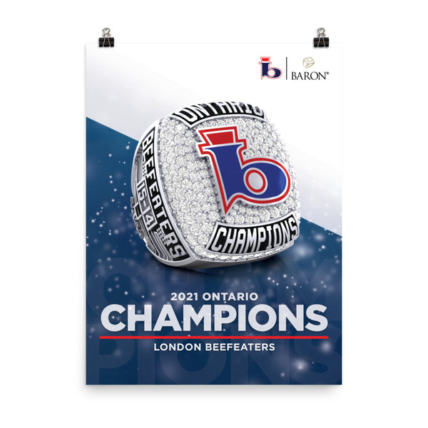London Beefeaters Football OFC 2021 Championship Poster