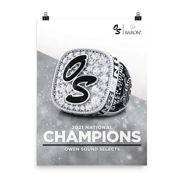Owen Sound Selects Softball 2021 Championship Poster
