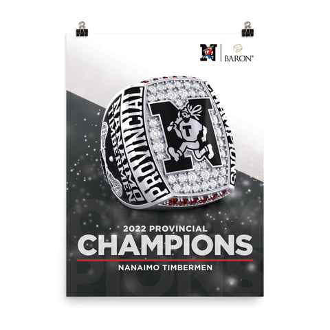 Nanaimo Timbermen Lacrosse 2022 Championship Poster