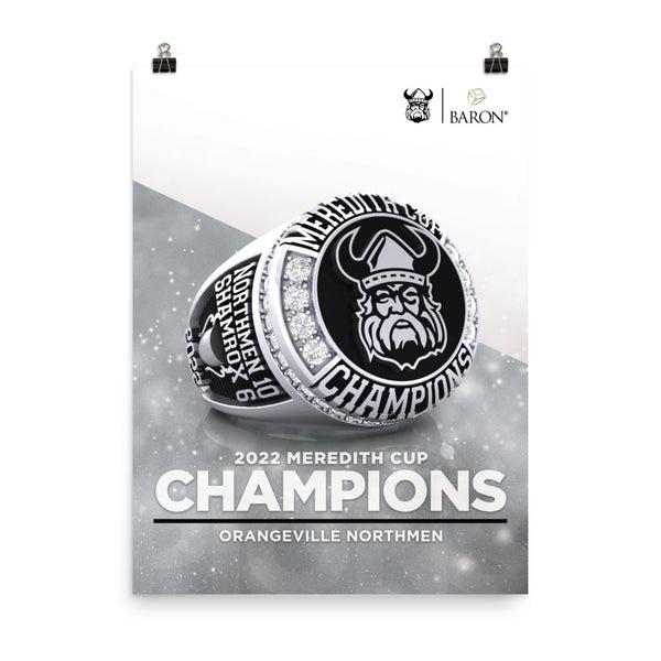 Orangeville Northmen MEREDITH CUP 2022 Championship Poster