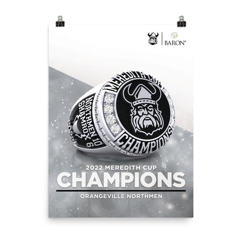 Orangeville Northmen MEREDITH CUP 2022 Championship Poster