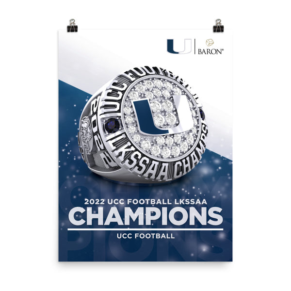 UCC Jr Boys Football 2022 Championship Poster