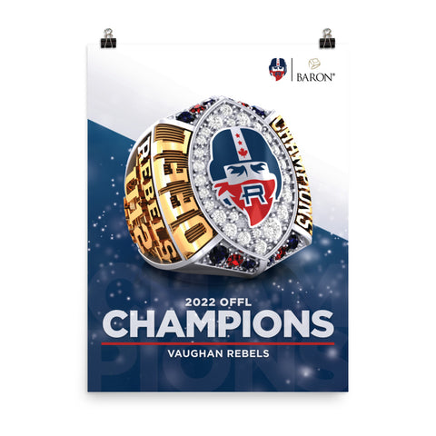 Vaughan Rebels OFFL Tier 1 2022 Championship Poster