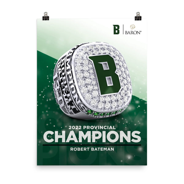 Robert Bateman Football 2022 Championship Poster