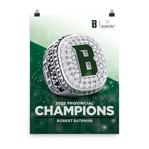 Robert Bateman Football 2022 Championship Poster