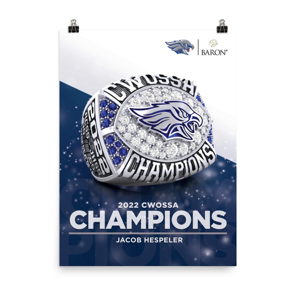 Jacob Hespeler Football 2022 Championship Poster