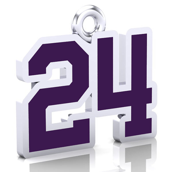 Prince Edward County Bantam B Number Pendant (12mm x 17mm (per character))