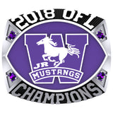 London Jr Mustangs - OFL Ring - Design 1.3(Blue)