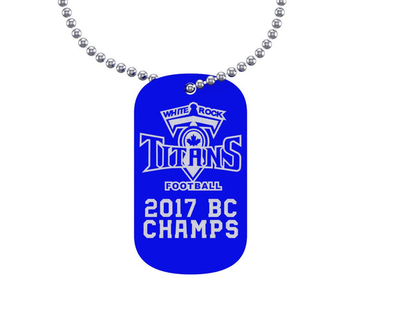 White Rock Titans Provincial Championship Dog Tag